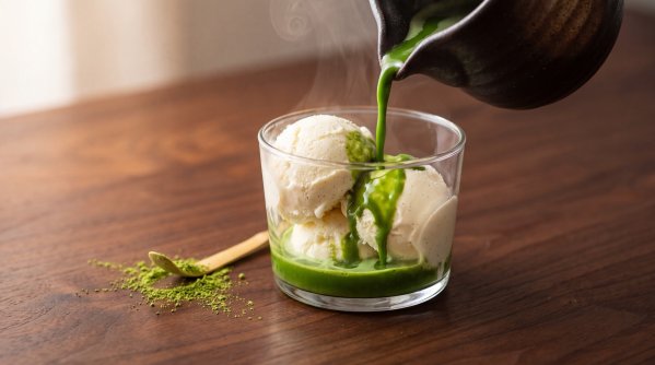 Matcha affogato